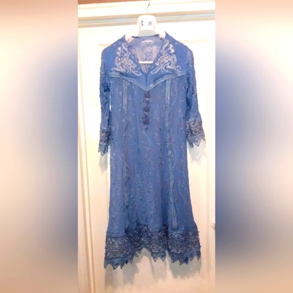 (B) HANDMADE BOHO, HIPPY, "ONE OF A KIND" DRESS.